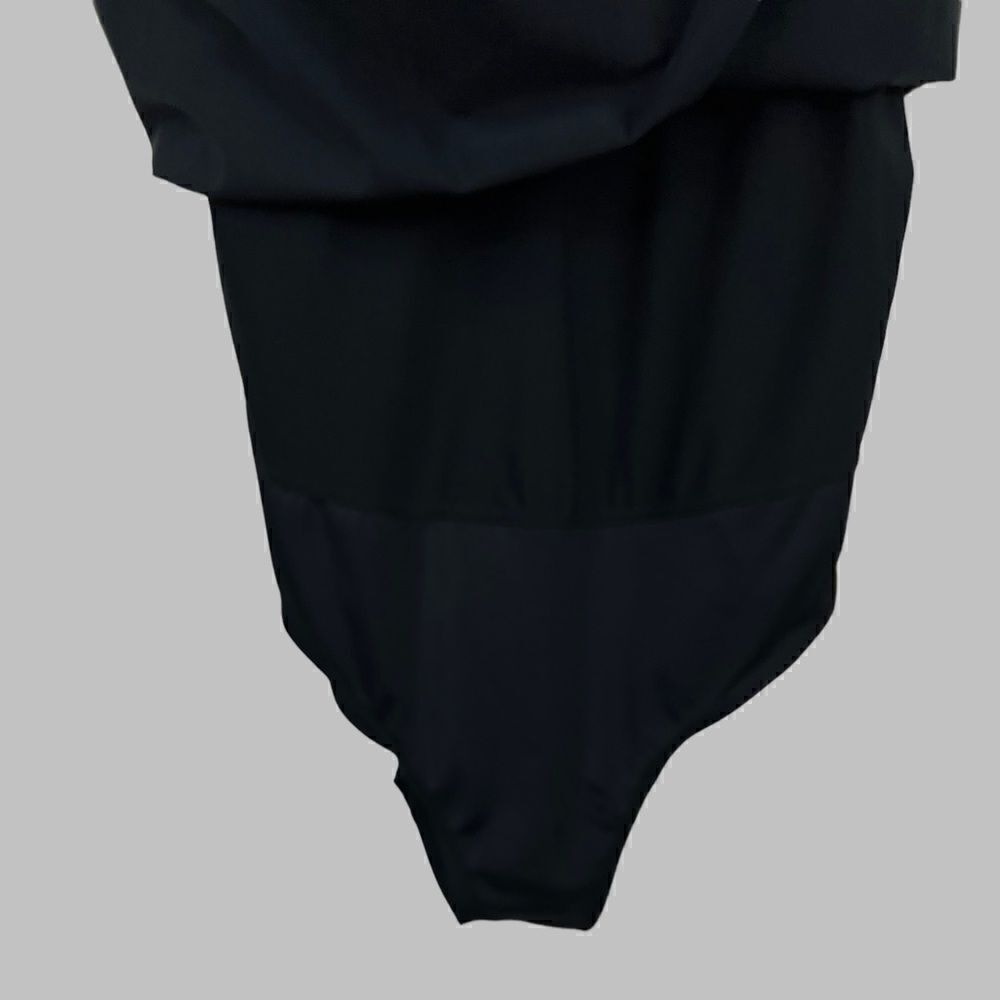 TROPICAL ESCAPE Bathing Suit with built in skirt in Black Size 12 - Picture 4 of 5